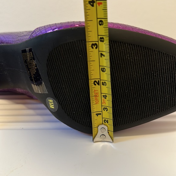 INC International Concepts Anila Purple Snake Block Boots -9-1/2M - Picture 14 of 16